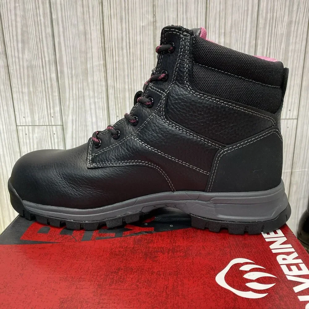 Wolverine Piper 6 Inch Waterproof Composite Toe Construction Boot W10181 Sz 10 M